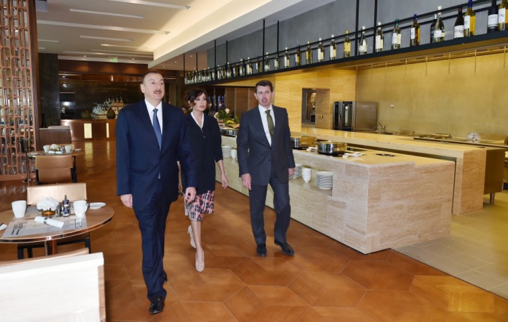 President Ilham Aliyev attended the opening of “Inturist” hotel in Baku