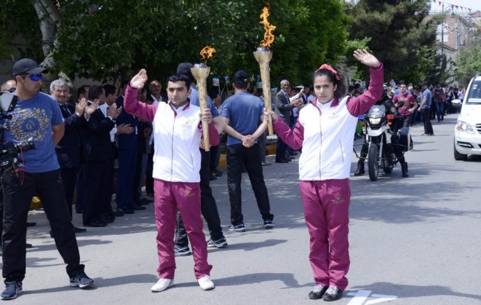 Salyan welcomes Baku 2015 Journey of the Flame