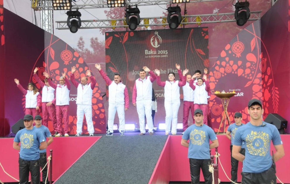 “Bakı-2015”: Birinci Avropa Oyunlarının məşəli Şirvanda