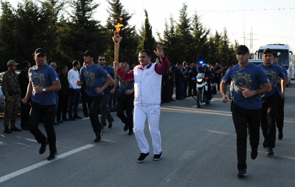 Birinci Avropa Oyunlarının məşəli qədim Qarabağ torpağında alovlandı