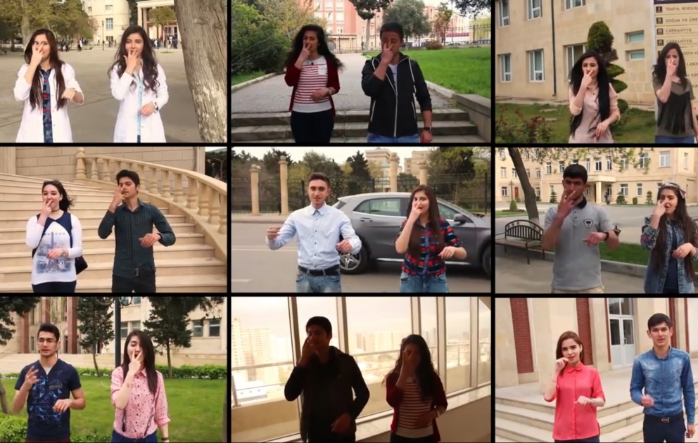 "Aserbaidschanisches" Lied für die Menschen, die nicht sprechen und hören können