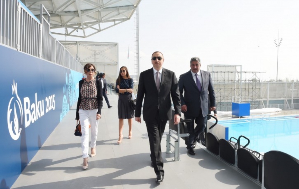Le président azerbaïdjanais Ilham Aliyev inaugure le Parc des Jeux Européens à Bakou