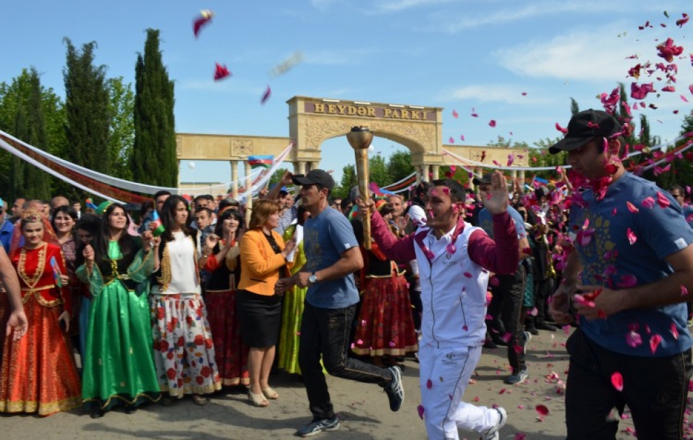 Samukh welcomes Flame of First European Games