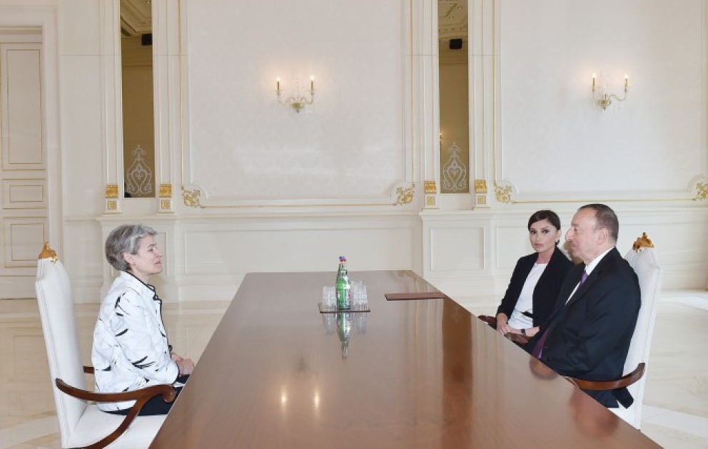 Entretien du président Ilham Aliyev avec la directrice générale de l’UNESCO