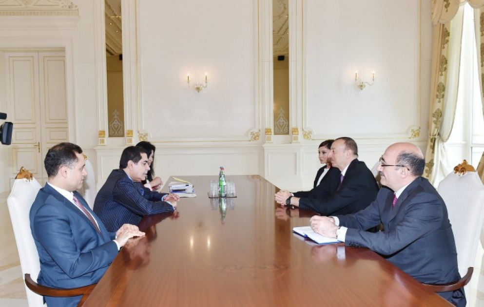President Ilham Aliyev received the UN High-Representative for the Alliance of Civilizations