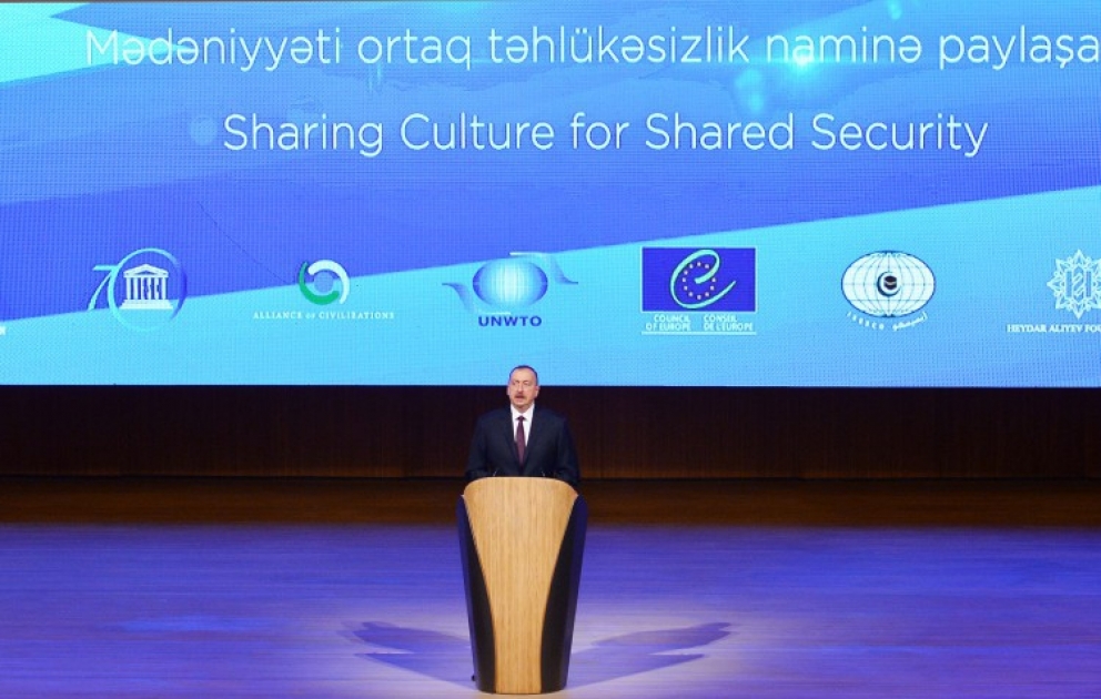 President Ilham Aliyev attended the opening of the 3rd World Forum on Intercultural Dialogue