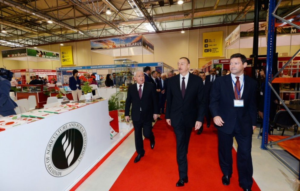 Le président Ilham Aliyev au Salon international de l’industrie agro-alimentaire et de l’agriculture à Bakou