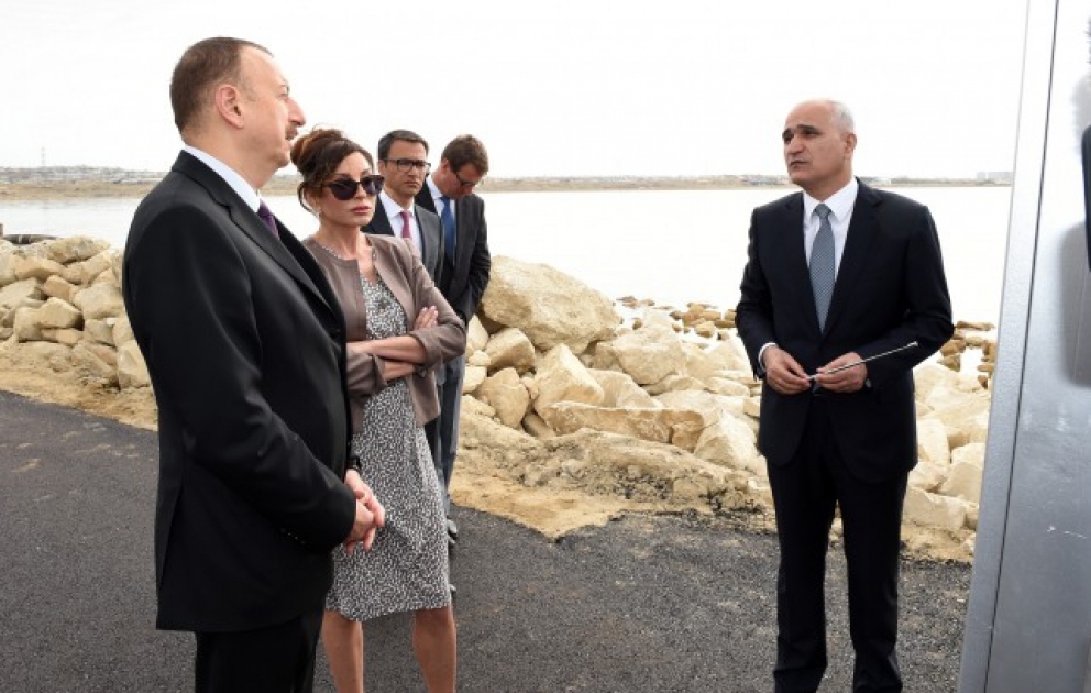 Azərbaycan Prezidenti İlham Əliyev Böyükşor bulvarının və parkının açılışında iştirak edib