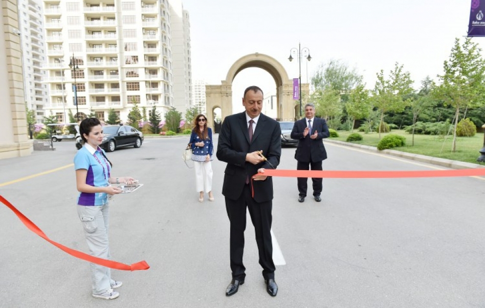 President Ilham Aliyev attended the opening of the Athletes and Media Villages of the first European Games
