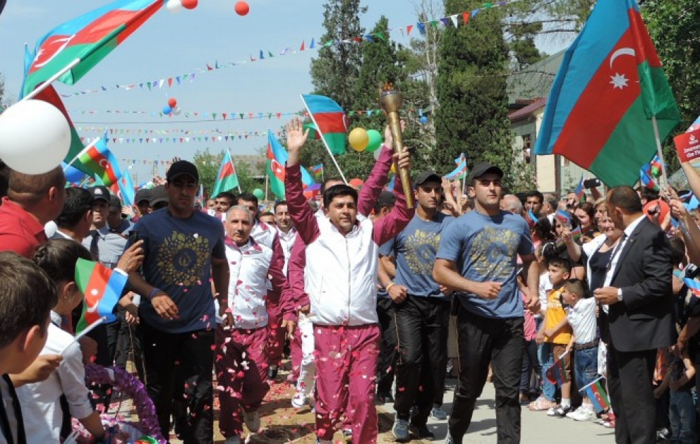 “Bakı-2015”-in məşəli Kürdəmirə bayram sevinci gətirdi
