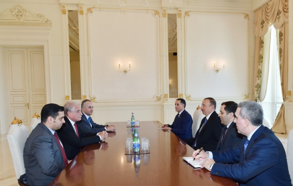 Le Président Ilham Aliyev a reçu la délégation dirigée par le gouverneur du Sinaï du Sud de l’Egypte