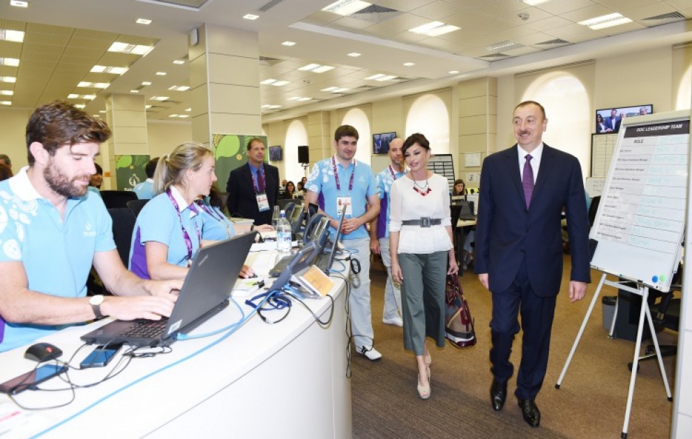 President Ilham Aliyev visited the Baku European Games Operation Committee headquarters