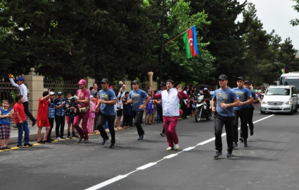 Ağsulular “Bakı-2015”-in məşəl estafetini böyük coşqu ilə qarşıladılar