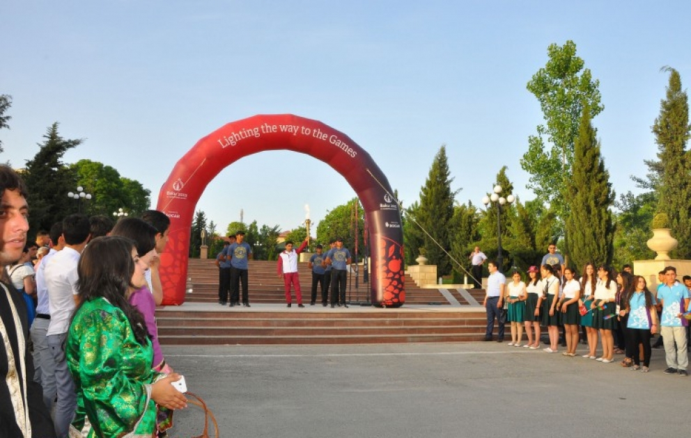 Fackel von „Baku-2015“ in Shamakhi