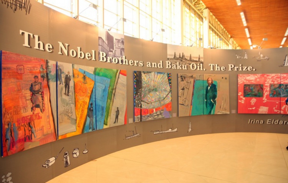 Baku expo center holds exhibition on Nobel brothers and Baku oil. Award