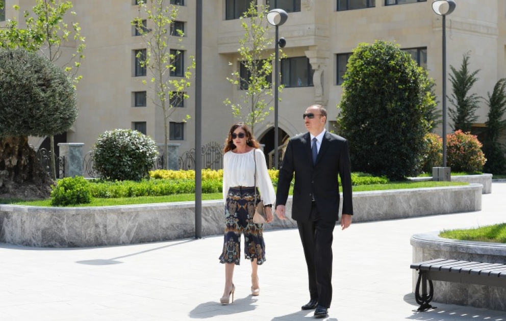 Le Président Ilham Aliyev est venu au Parc afin de constater