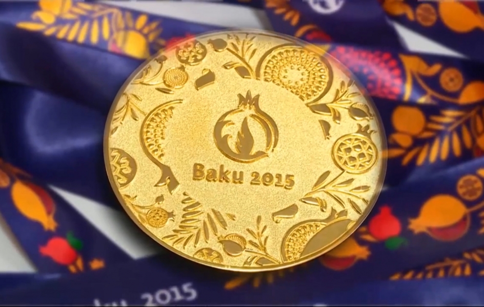 Birinci Avropa Oyunları üçün medallar belə hazırlanır