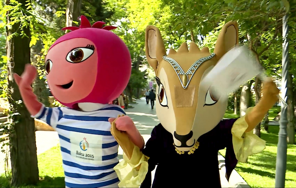 "Baku 2015" mascots Nar and Jeyran