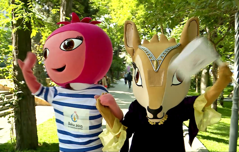 Interessantes Video über Granatapfel und Gazelle- Symbole von "Baku-2015"