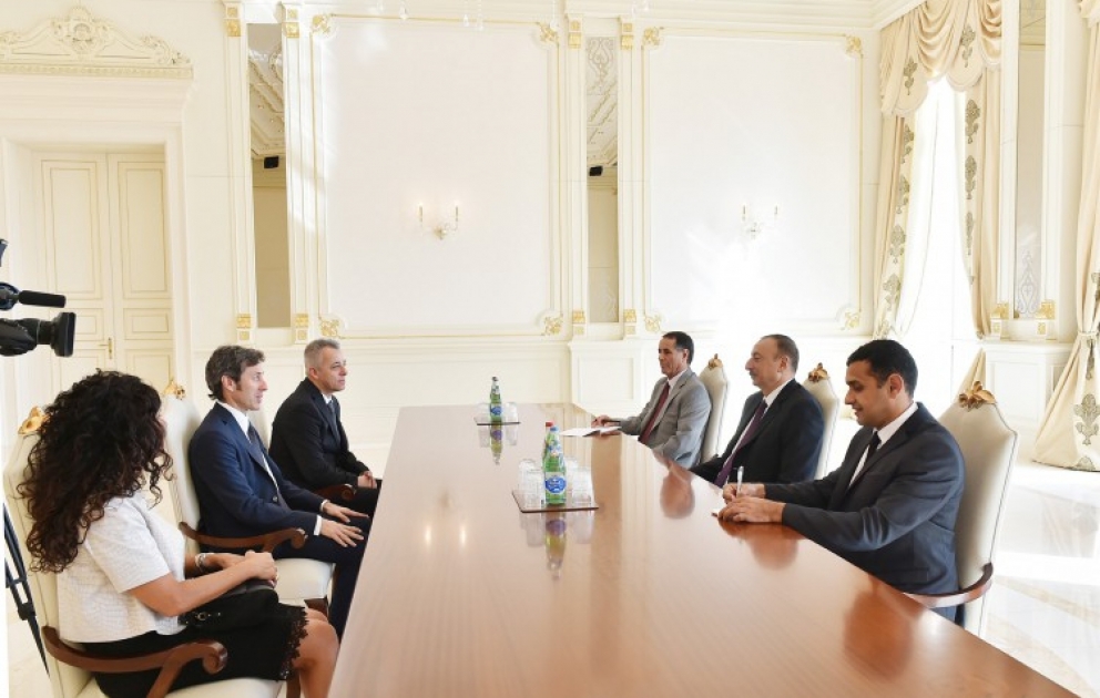 Le Président Ilham Aliyev a reçu Andrea Belluzzi et Roberto Venturini, les capitaines régents de Saint –Marin