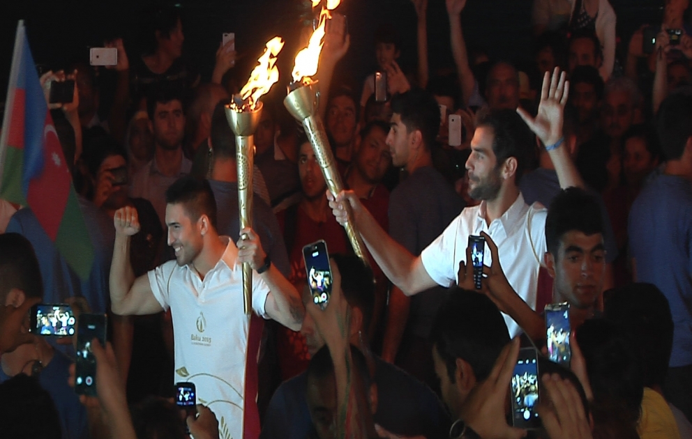 İlk Avropa Oyunlarının məşəl səyahəti başa çatdı