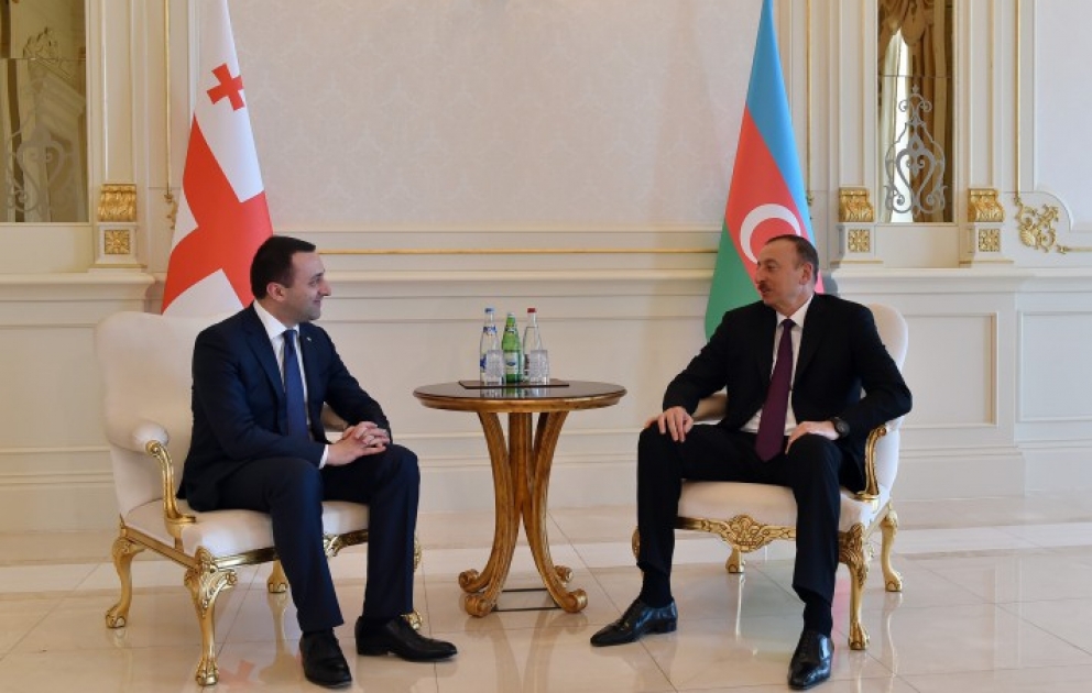 Entretien du président azerbaïdjanais Ilham Aliyev avec le Premier ministre géorgien Irakli Garibachvili