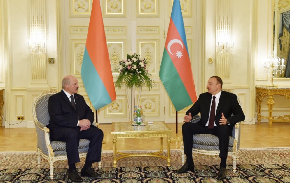 Azərbaycan Prezidenti İlham Əliyevin və Belarus Prezidenti Aleksandr Lukaşenkonun görüşü