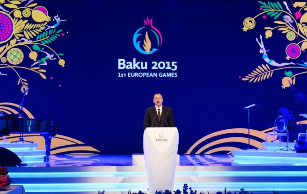 Birinci Avropa Oyunlarının rəsmi açılış mərasimi iştirakçılarının şərəfinə rəsmi qəbul təşkil olunub