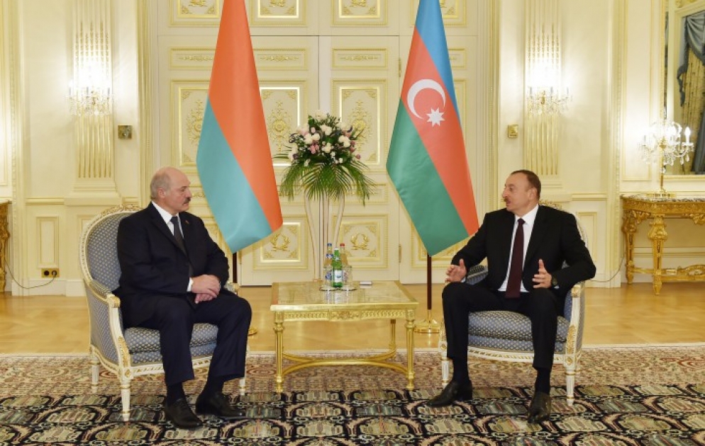 Le Président Ilham Aliyev a reçu son homologue biélorusse Alexandre Loukachenko