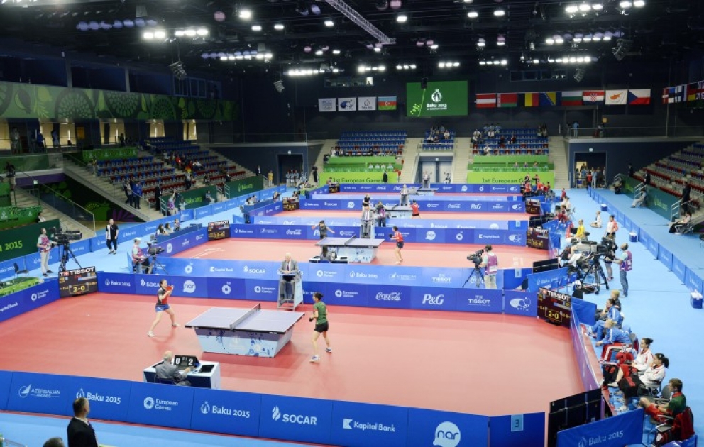 Birinci Avropa Oyunları çərçivəsində stolüstü tennis yarışlarına start verilib