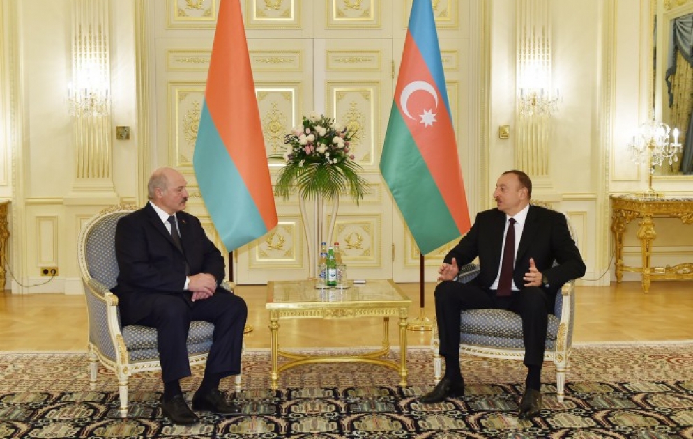 President Ilham Aliyev met with President of Belarus Alexander Lukashenko
