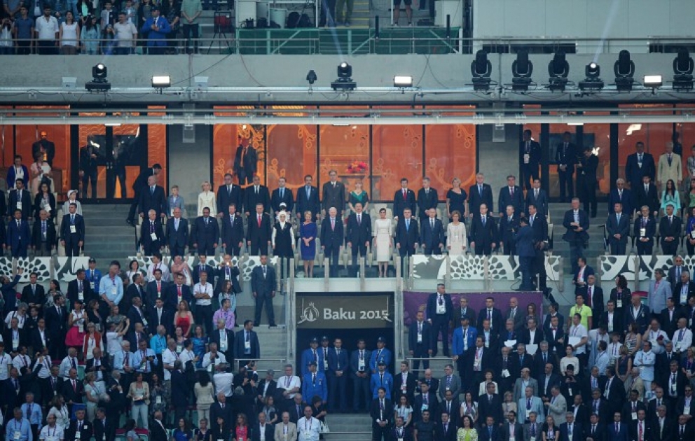 The First European Games opened with a spectacular show President Ilham Aliyev declared the Games open