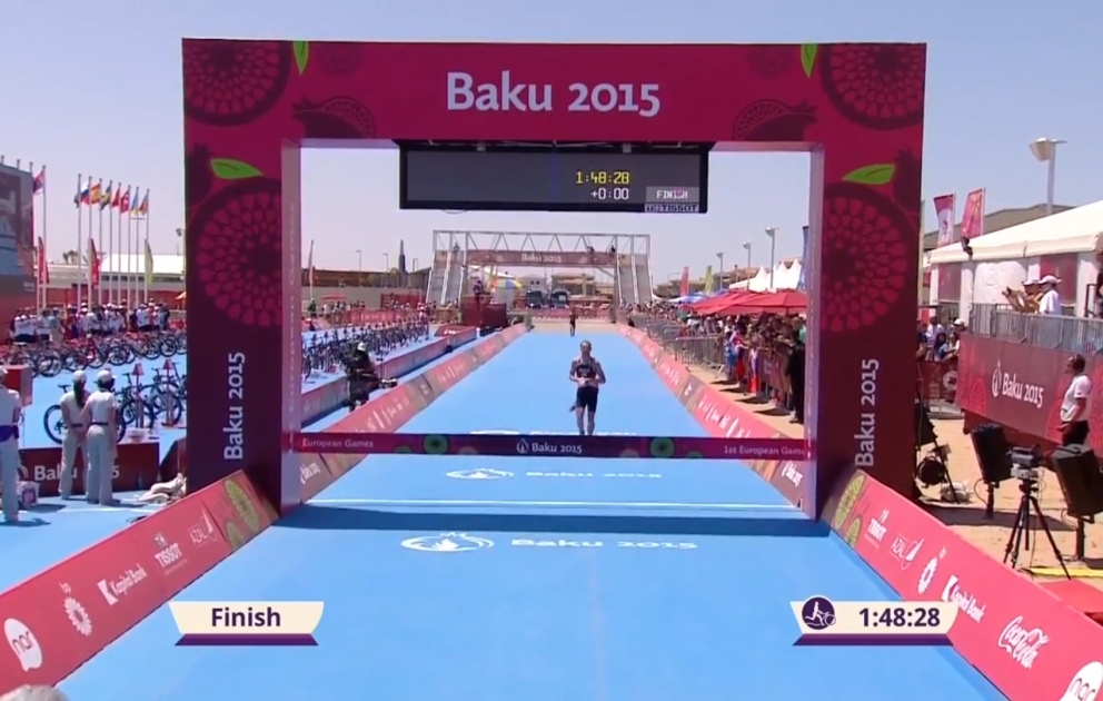 "Bakı-2015" birinci Avropa Oyunlarında kişilər arasında triatlon yarışının nəticələri bəlli olub