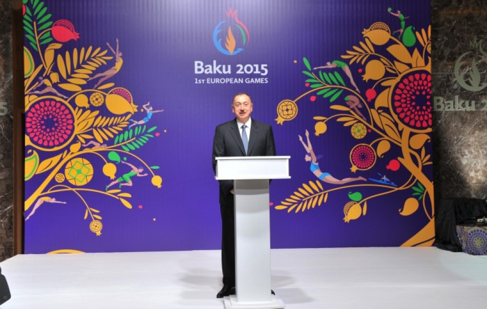 Olimpiya Ailəsinin üzvləri üçün qəbul. Azərbaycan Prezidenti İlham Əliyev qəbulda iştirak edib