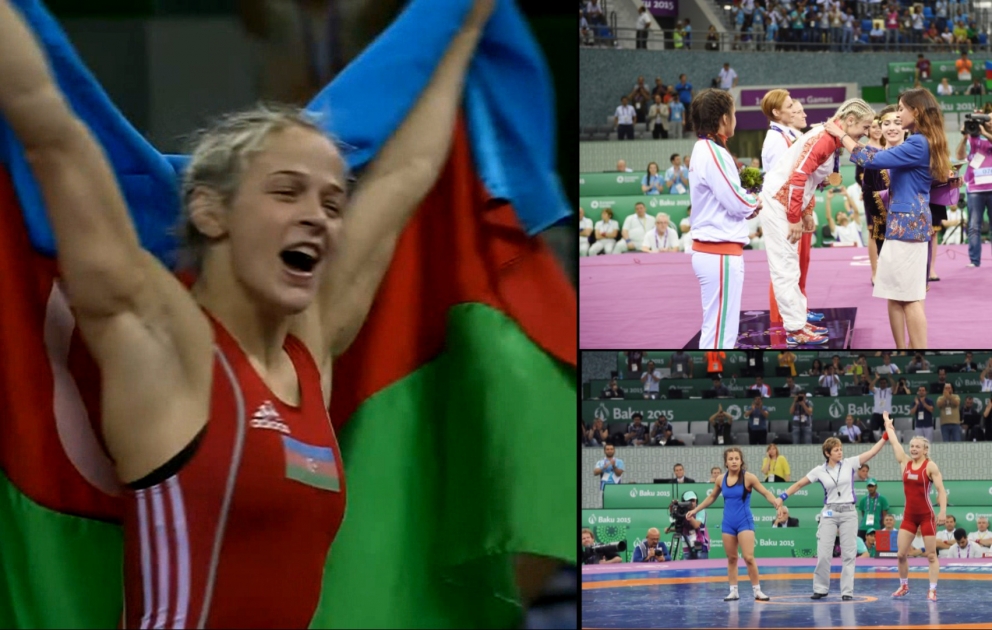 AZERTAC presents: most interesting shots from Azerbaijani wrestler Maria Stadnyk’s game