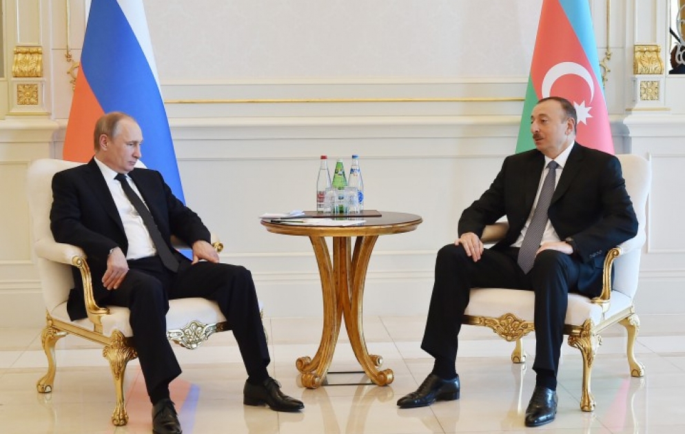 President Ilham Aliyev met with Russian President Vladimir Putin