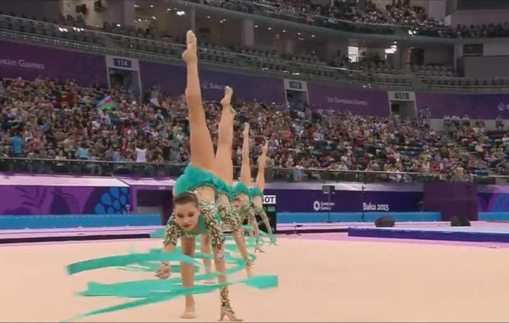 İlk Avropa Oyunlarında bədii gimnastika üzrə qrup yarışları başlayıb