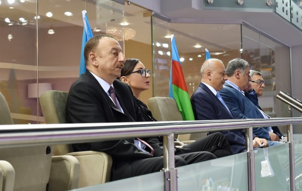 Oleg Stepko est champion des premiers Jeux Européens 
Les vainqueurs ont reçu les médailles des mains de la présidente de la Fédération Azerbaïdjanaise de Gymnastique Mehriban Aliyeva