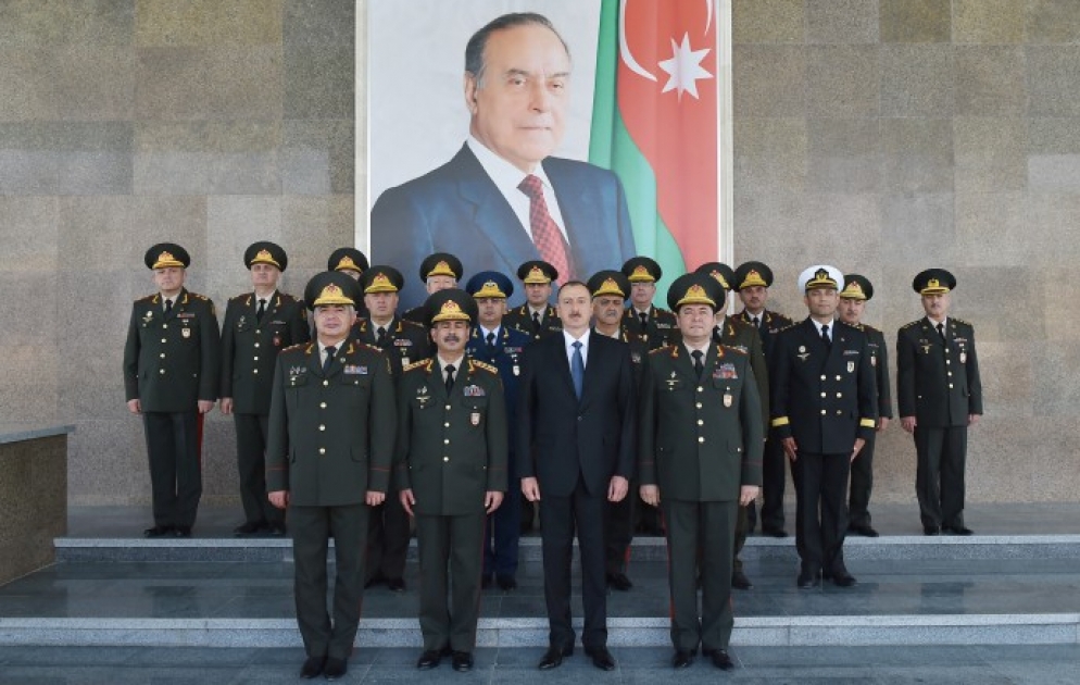 Le président azerbaïdjanais Ilham Aliyev prend part à l’inauguration d’une base des Forces navales