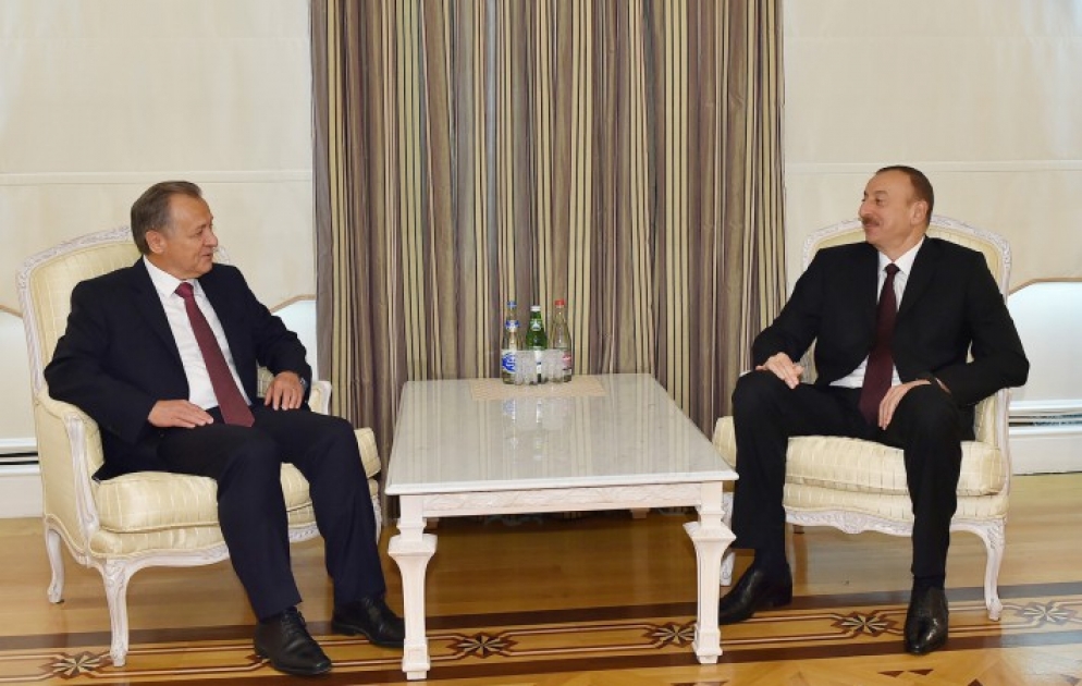 Azərbaycan Prezidenti İlham Əliyev Lixtenşteyn parlamentinin sədri Albert Friki qəbul edib