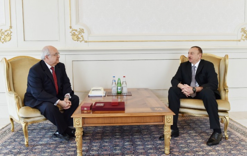 President Ilham Aliyev received co-chair of Nizami Ganjavi International Centre Ismail Serageldin