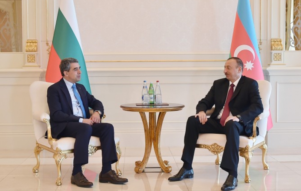 Azərbaycan Prezidenti İlham Əliyev Bolqarıstan Prezidenti Rosen Plevneliyev ilə görüşüb