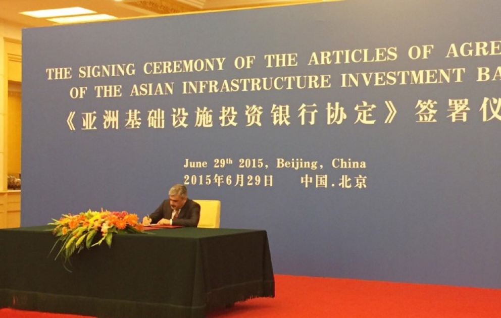Fifty countries sign Articles of Agreement for Asian Infrastructure Investment Bank