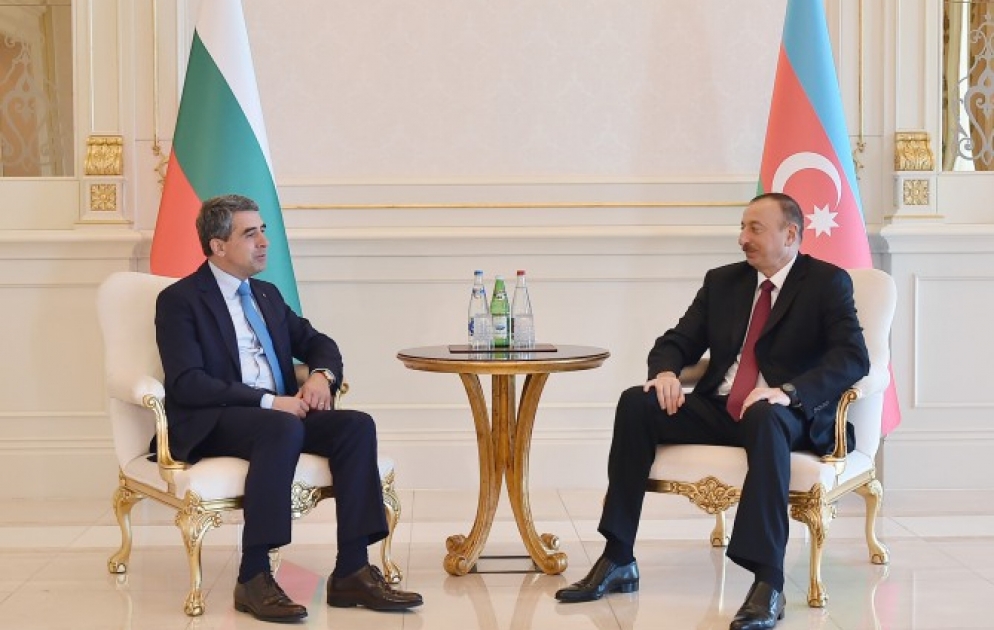 President Ilham Aliyev met with Bulgarian President Rosen Plevneliev