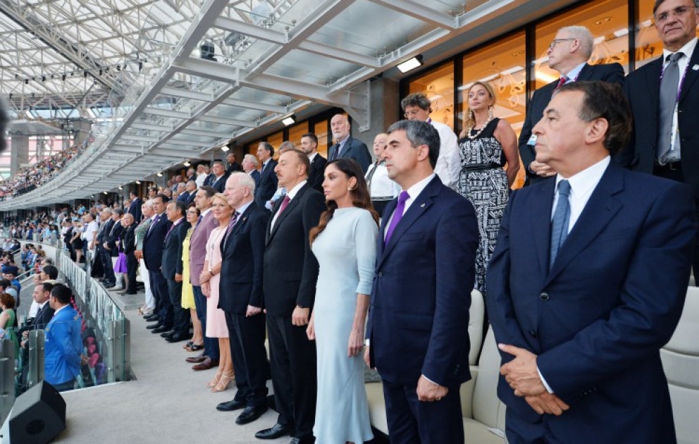 Große Schlussfeier: Europaspiele 2015 in Baku offiziell beendet
Aserbaidschans Präsident Ilham Aliyev wohnte der Zeremonie bei