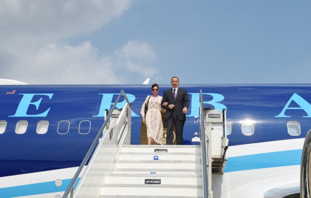 Azərbaycan Prezidenti İlham Əliyev İtaliyaya işgüzar səfərə gəlib
