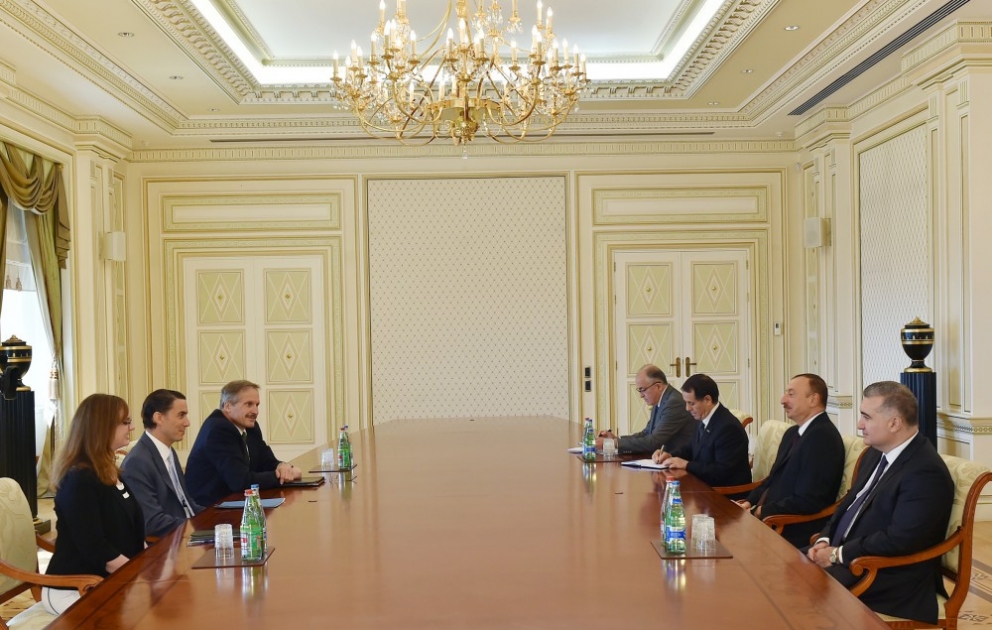 Aserbaidschans Präsident Ilham Aliyev hat eine Delegation um den Sondergesandten und Koordinator des US-Staatsdepartement empfangen