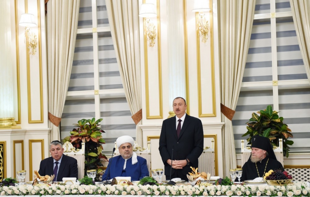 President Ilham Aliyev attended the Iftar ceremony on the occasion of the holy month of Ramadan