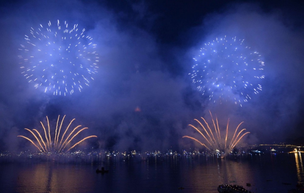 Firework show organized by Heydar Aliyev Foundation in Cannes aired