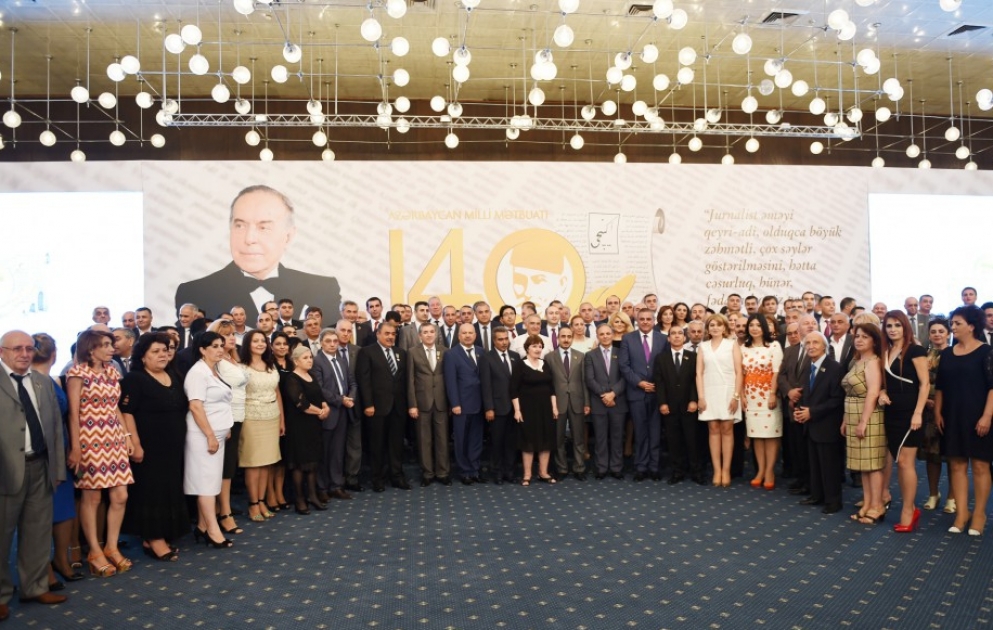 Solemn ceremony to mark 140th jubilee of establishing national Press held in Baku